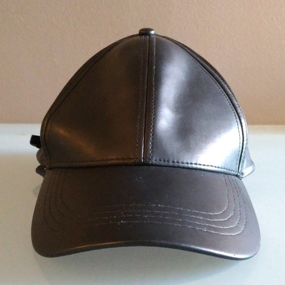 Cotton On Soft Faux Leather Black Cap